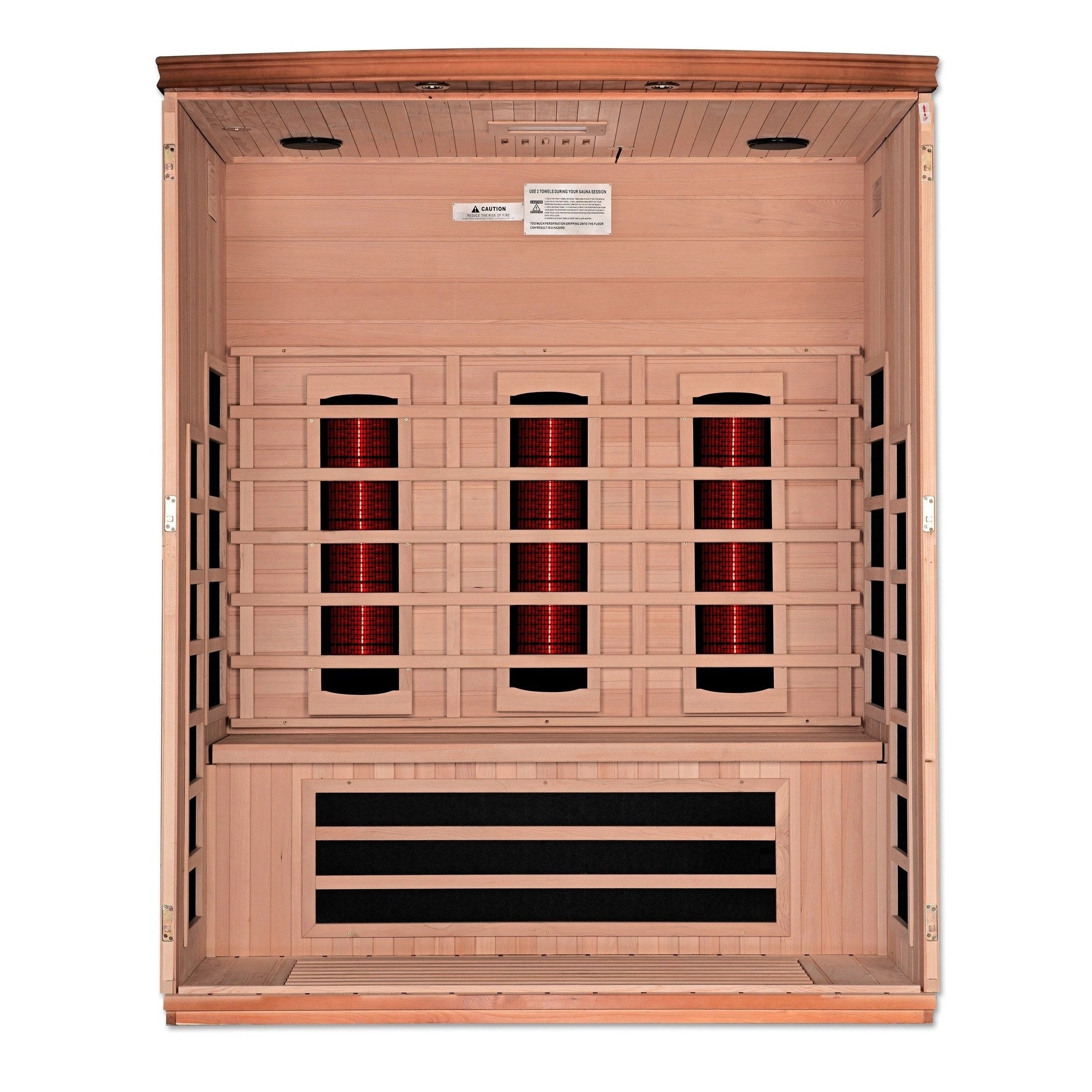 Dynamic "Lugano" 3-Person Full Spectrum  Near Zero EMF FAR Infrared Sauna