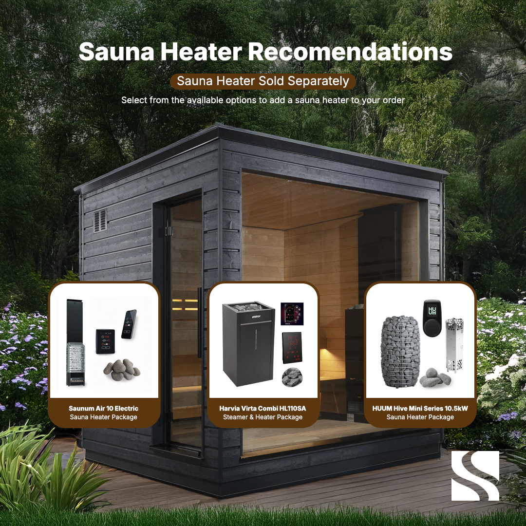 SaunaLife Model G6 5 Person Garden Series Pre-Assembled Outdoor Home Sauna