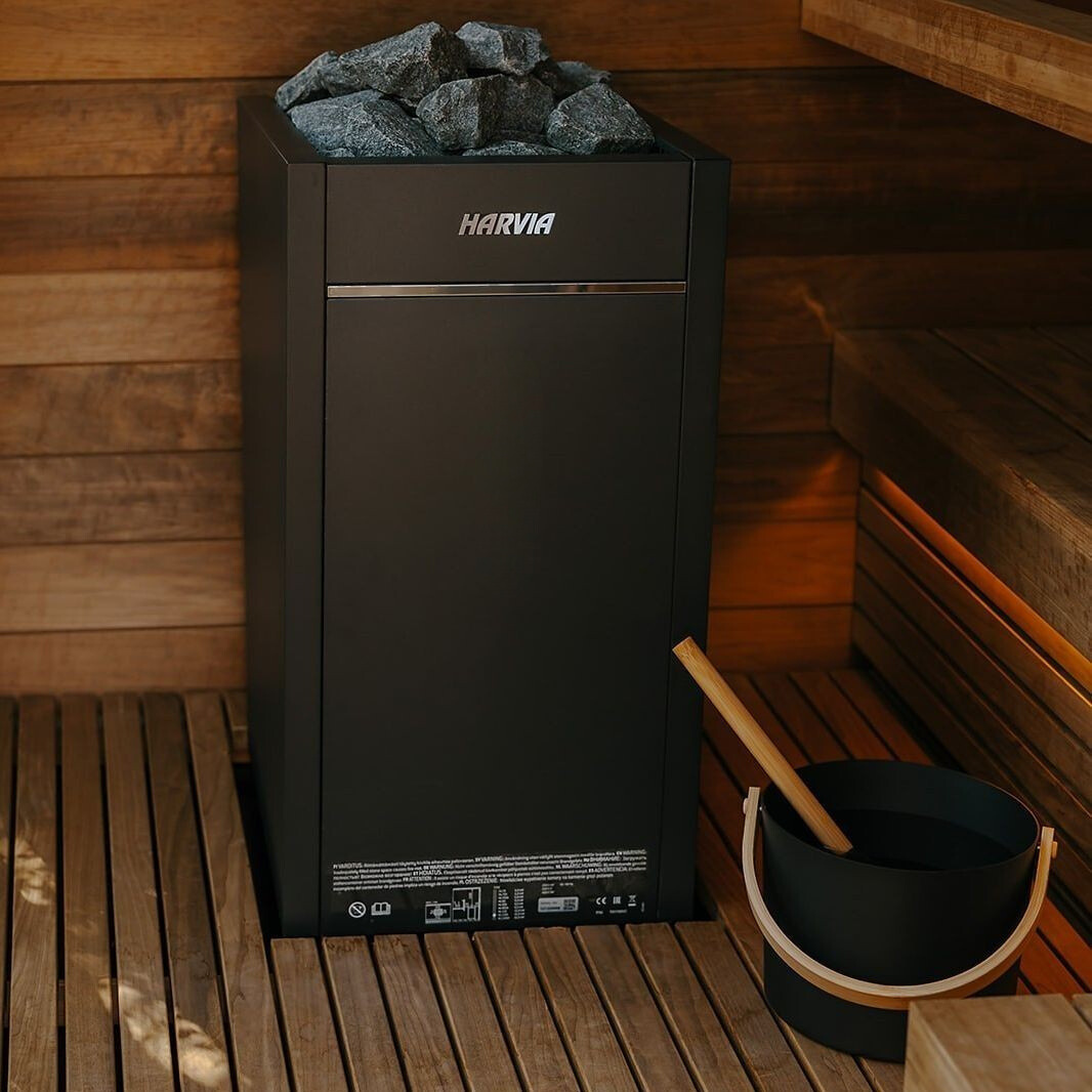 Harvia Virta HL80E Electric Sauna Heater Package