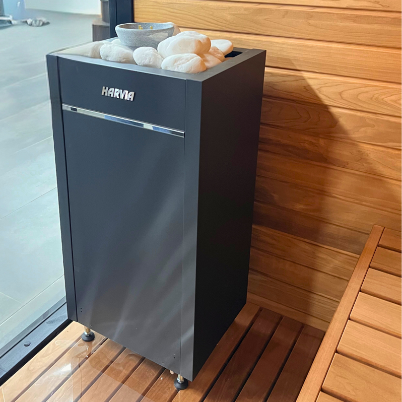 Harvia Virta Combi HL8U1SA Steamer & Electric Sauna Heater Package