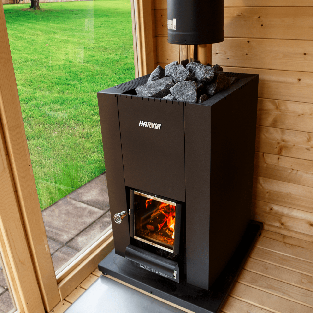 Harvia Linear 28 WK280C Wood-Burning Sauna Stove