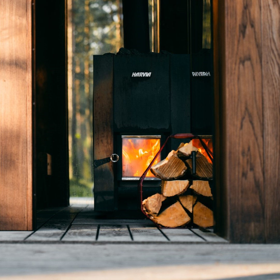 Harvia Linear 22 Greenflame Wood-Burning Sauna Stove