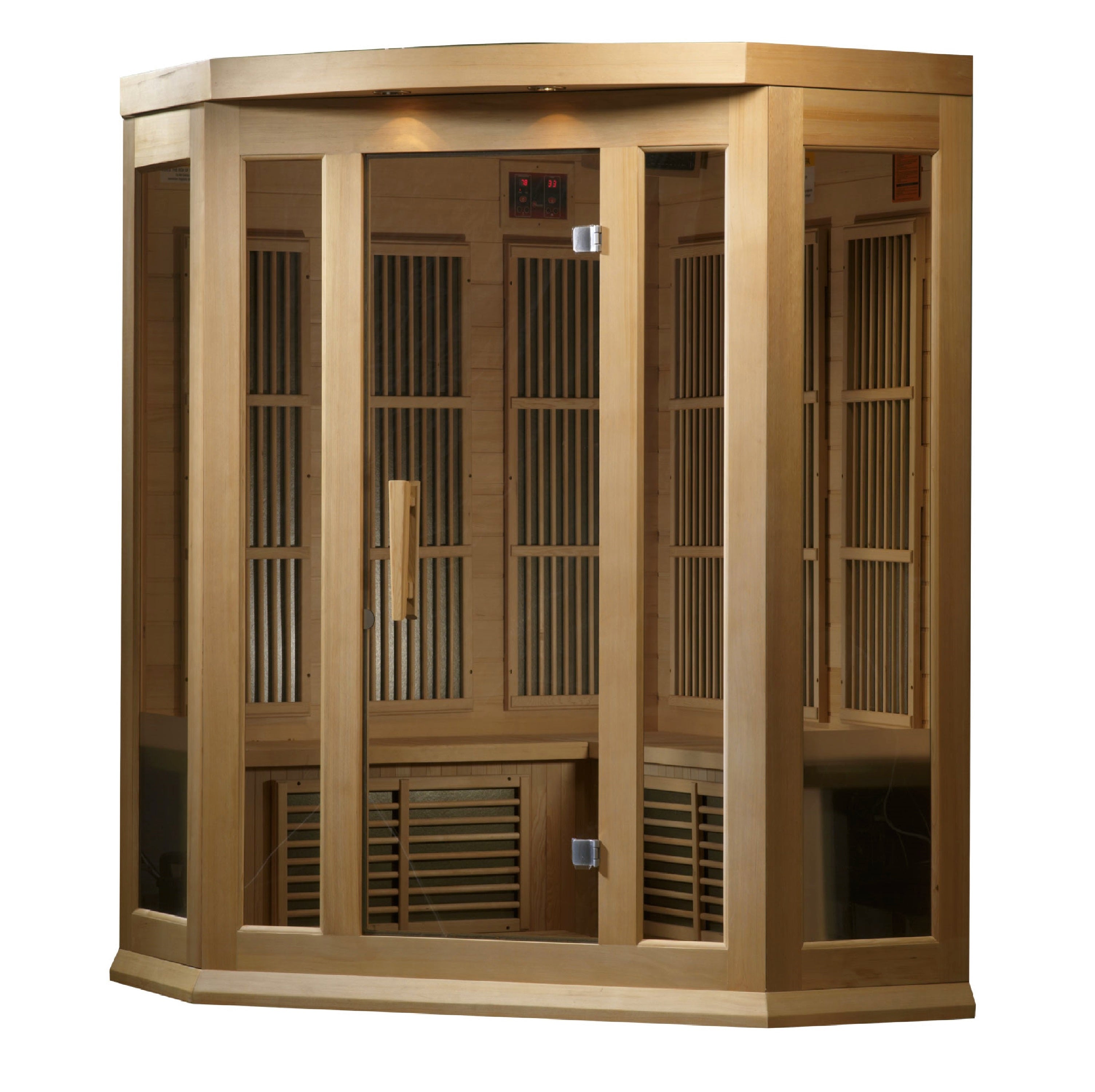 Maxxus 3-Person Low EMF FAR Infrared Sauna Canadian Hemlock MX-K356-01