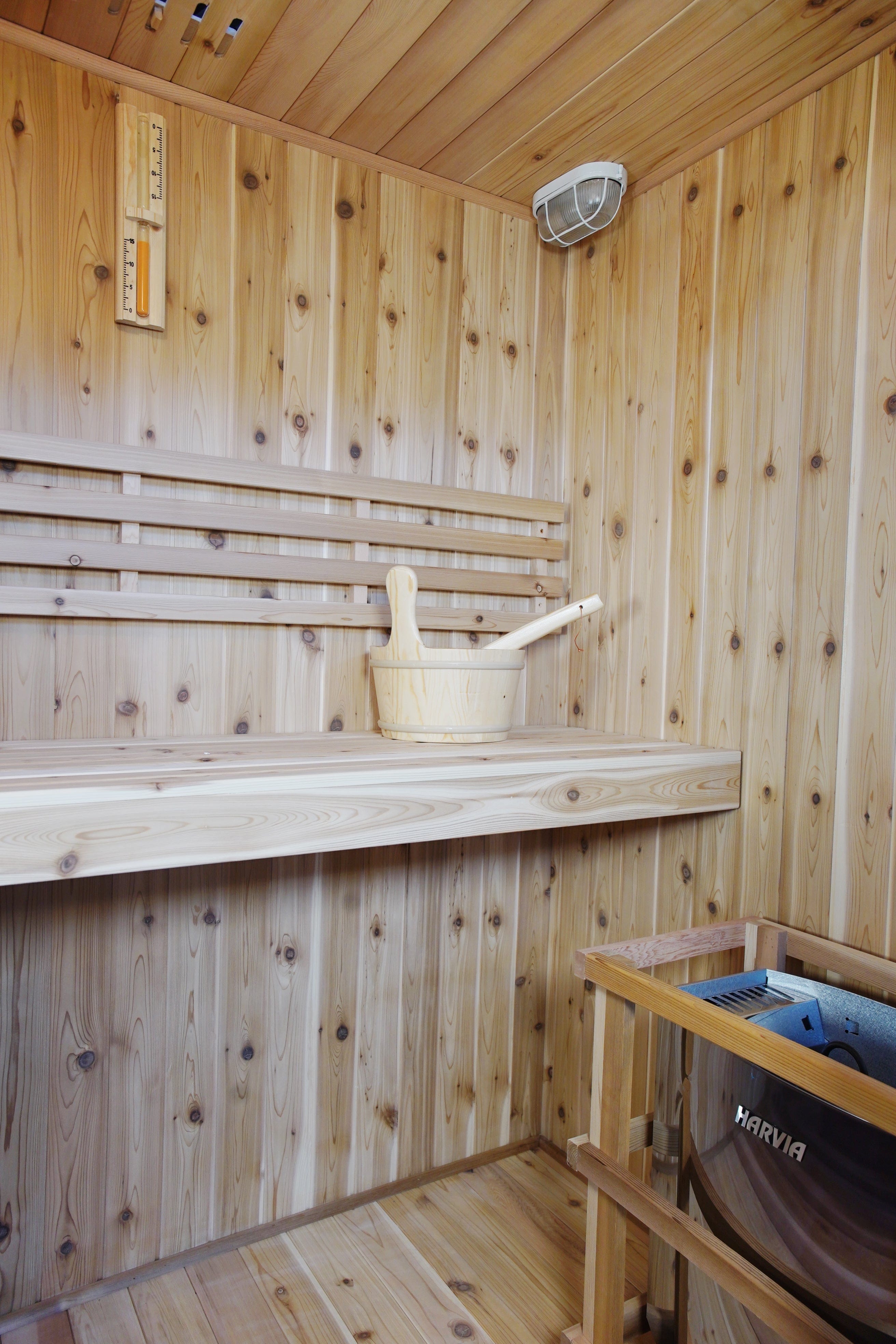 Sunray Hampton 3 Person Indoor Traditional Sauna w/ Double Bench