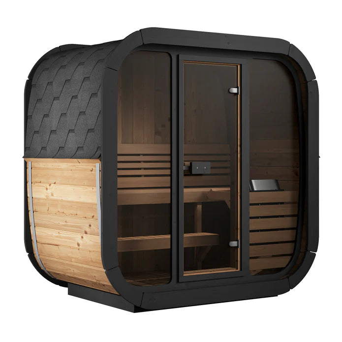 SaunaLife Model CL4G 3 Person Cube Series Outdoor Sauna Kit