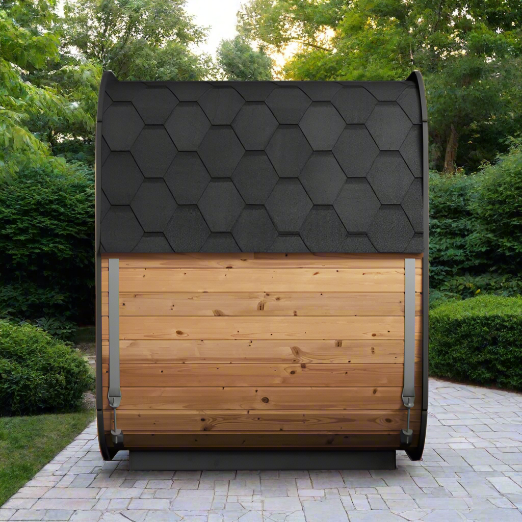 SaunaLife Model CL5G 4 Person Cube Series Outdoor Sauna Kit