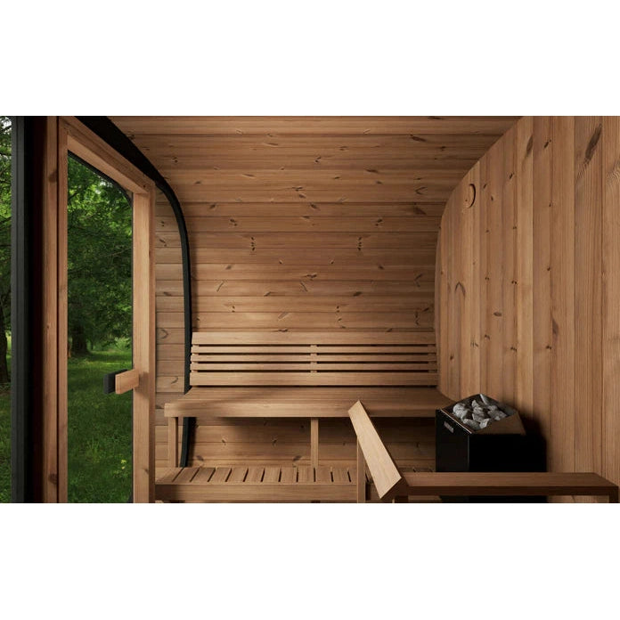 SaunaLife Model CL7G 6 Person Cube Series Outdoor Sauna Kit