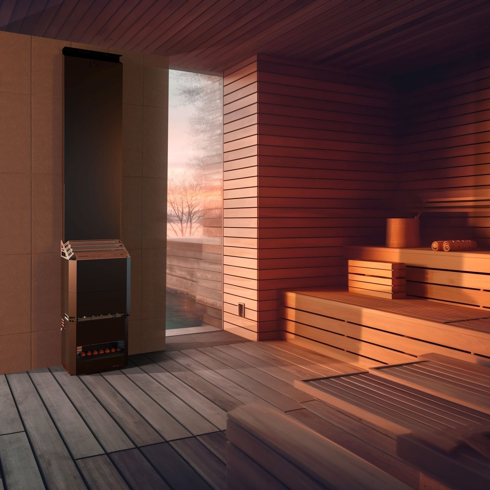 Saunum AIR 7 WiFi Sauna Heater Package