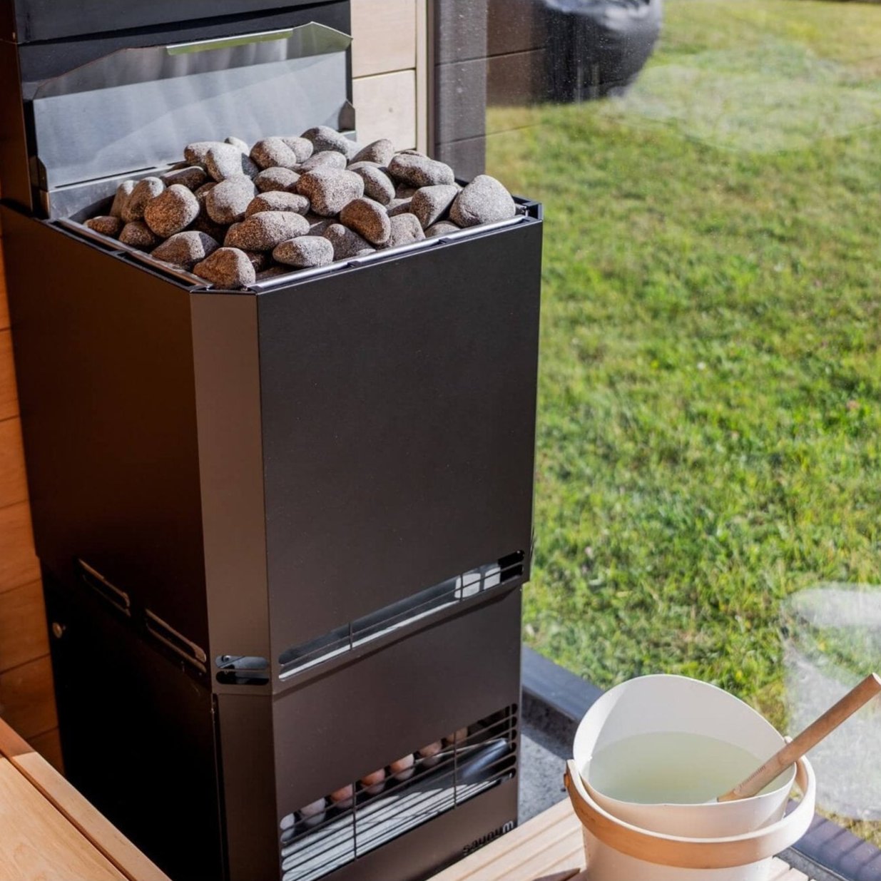 Saunum AIR L 13 Sauna Heater, 13kW w/Climate Equalizer