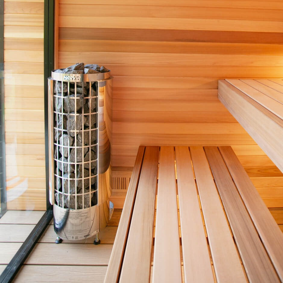 Harvia Cilindro PC90E Sauna Heater Package