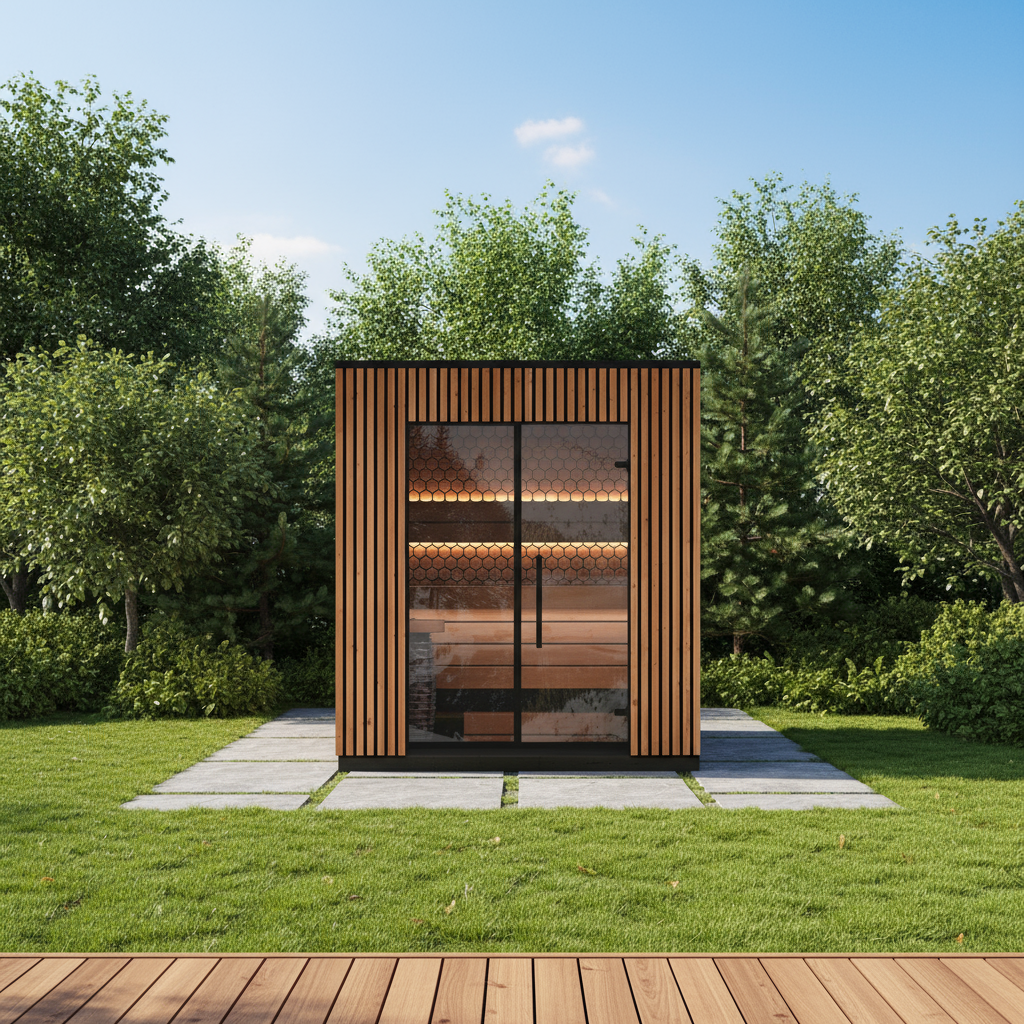 Leil Viva 210 4 Person Outdoor Sauna Kit