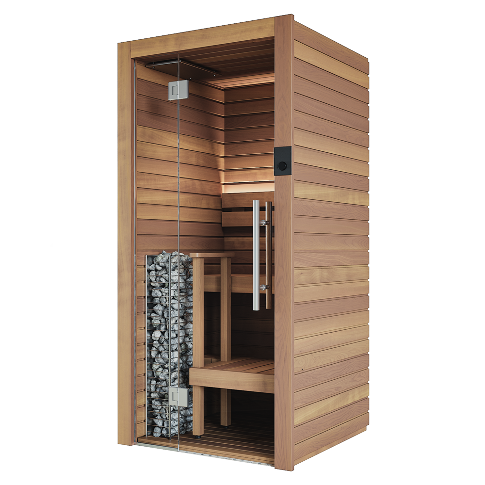 Auroom Sauna Auroom Cala Glass Mini Sauna Kit