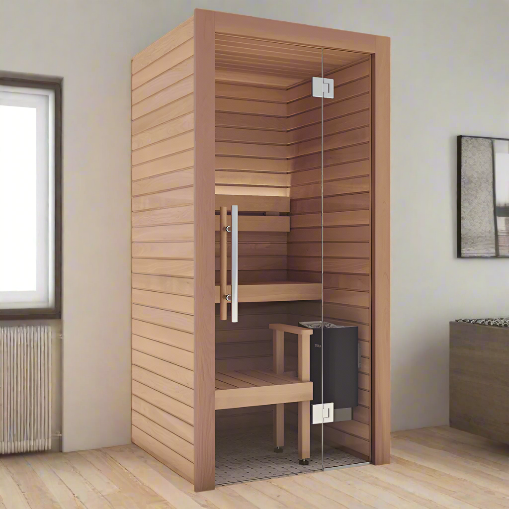 Auroom Sauna Auroom Cala Glass Mini Sauna Kit