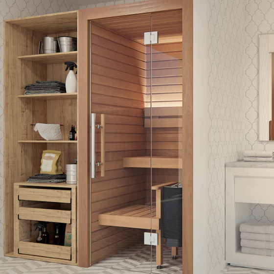 Auroom Sauna Auroom Cala Glass Mini Sauna Kit