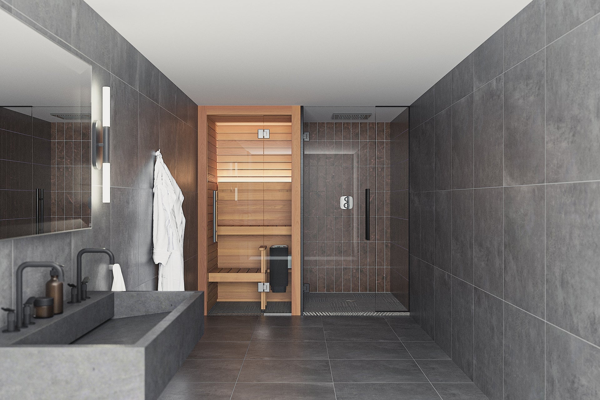 Auroom Sauna Auroom Cala Glass Mini Sauna Kit