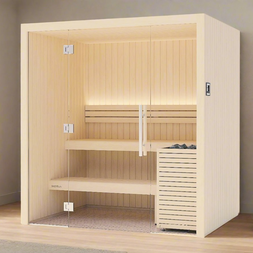 Auroom Sauna Auroom Emma Glass Cabin Sauna Kit