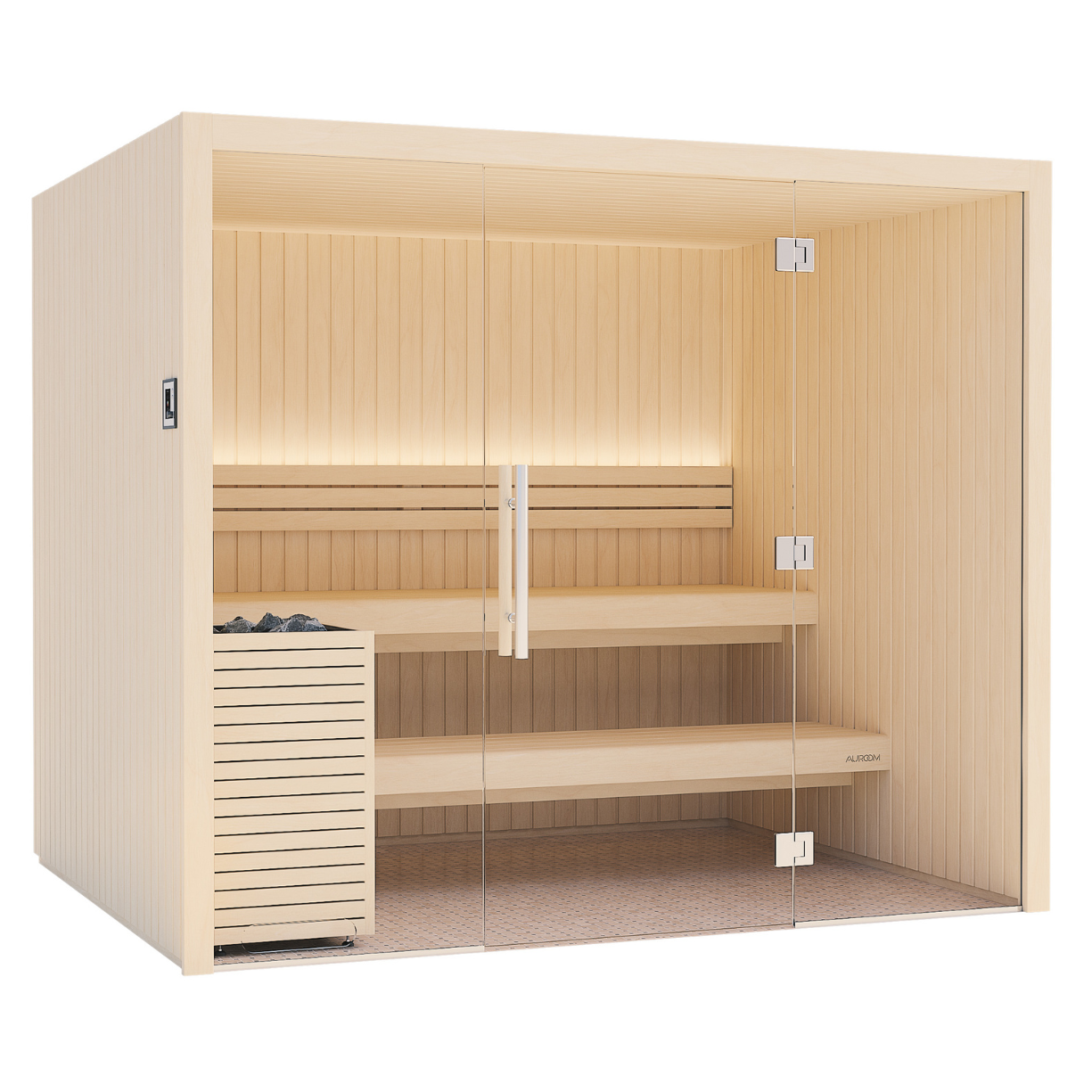Auroom Sauna Auroom Emma Glass Cabin Sauna Kit