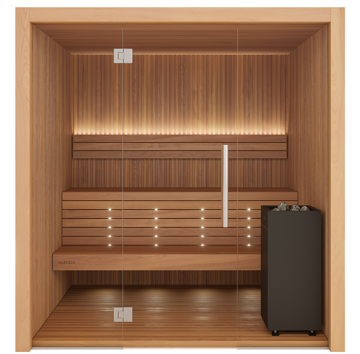 Auroom Sauna Auroom Libera Glass Cabin Sauna Kit