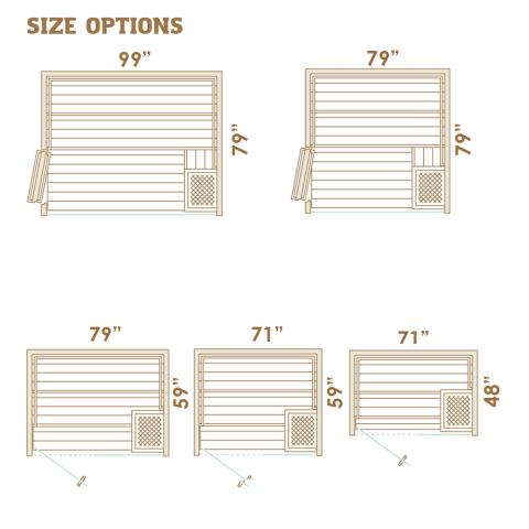 Auroom Sauna Auroom Lumina Cabin Sauna Kit
