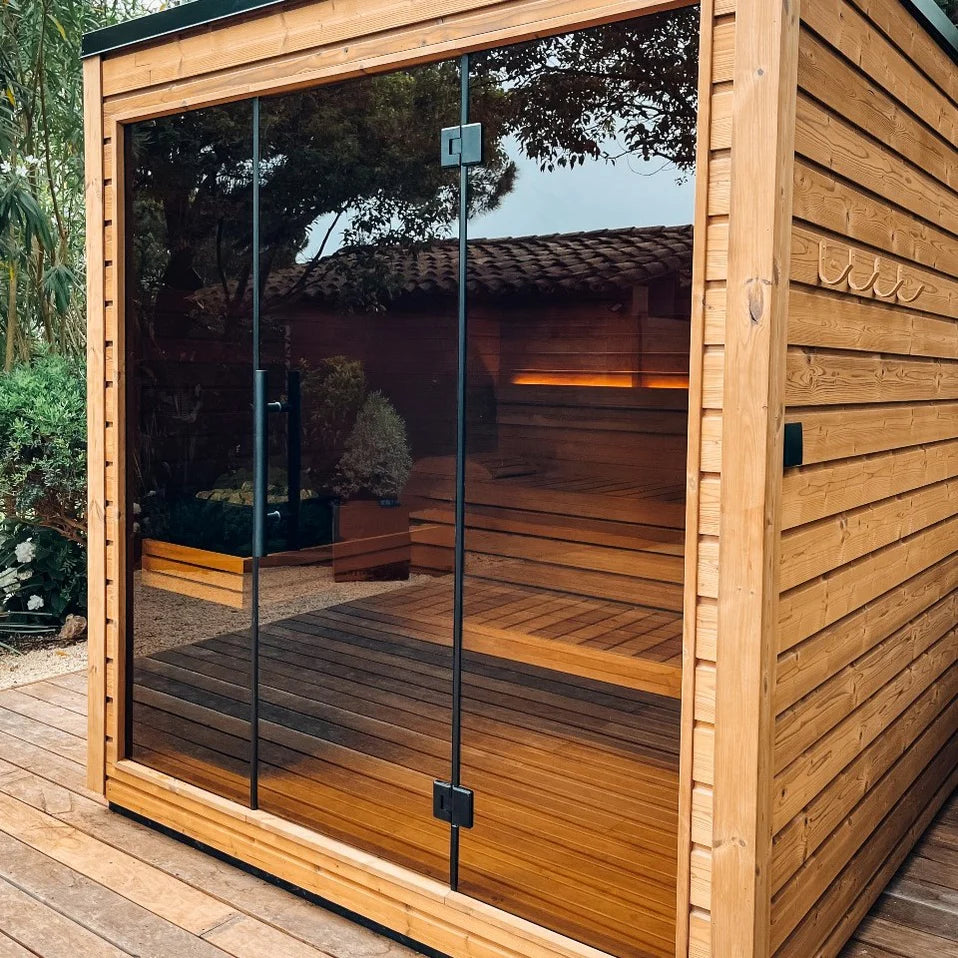 Auroom Sauna Auroom Mira L Outdoor Cabin Sauna Kit