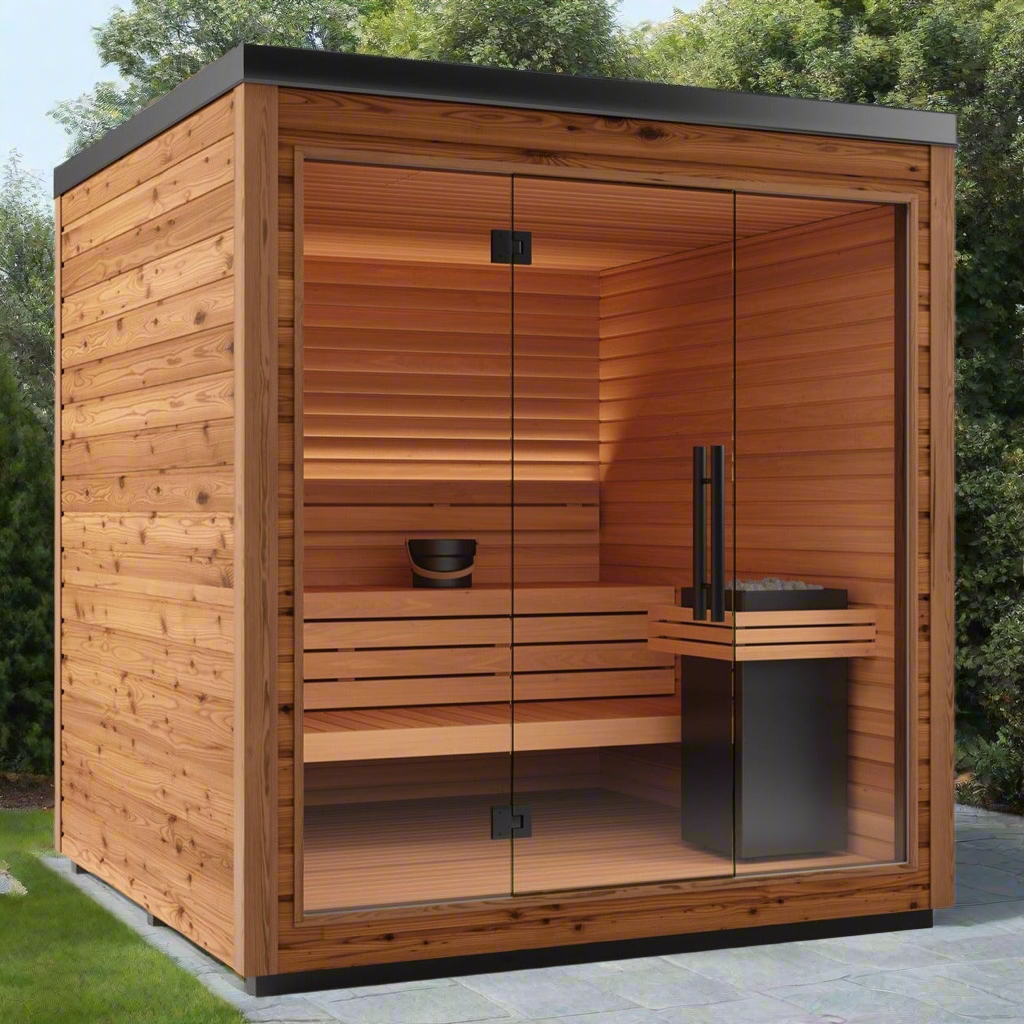 Auroom Sauna Auroom Mira L Outdoor Cabin Sauna Kit