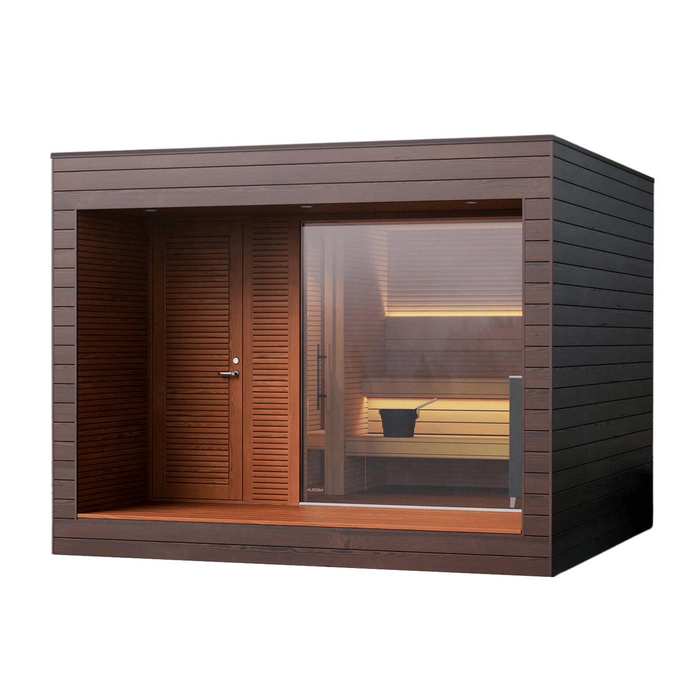 Auroom Sauna Auroom Natura Modern Outdoor Sauna with Changing Room