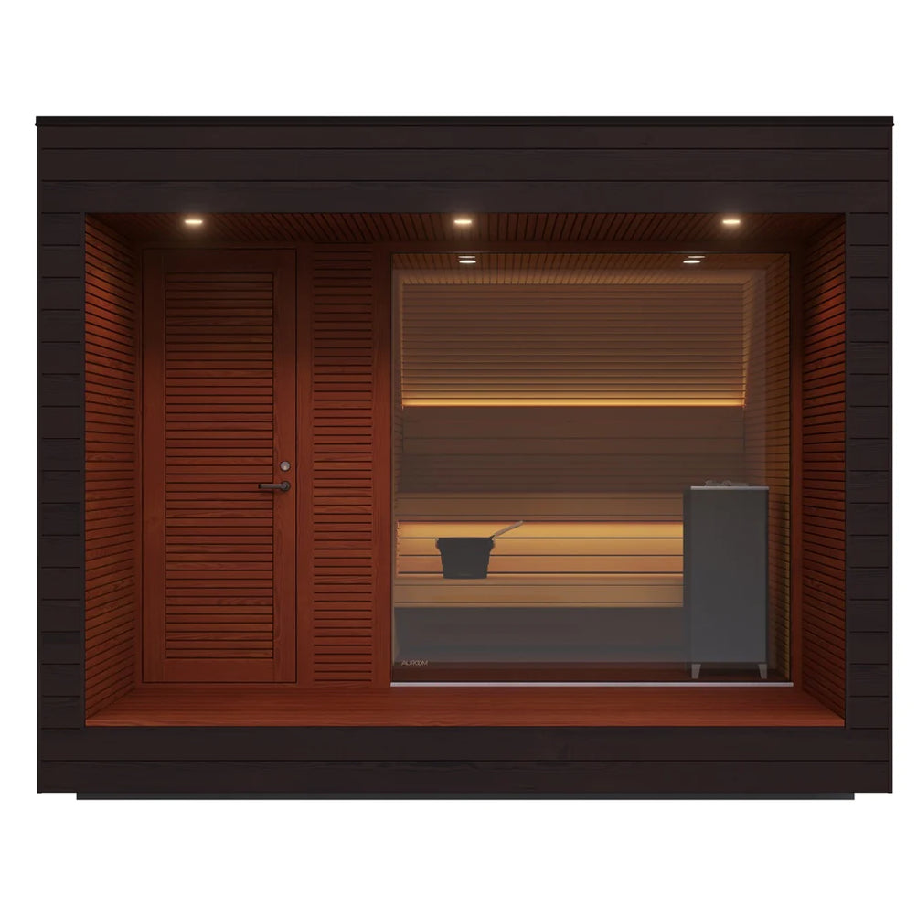 Auroom Sauna Auroom Natura Modern Outdoor Sauna with Changing Room