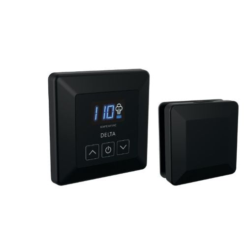 Delta Steam Shower Control Package Matte Black Delta SimpleSteam Square Control Package SimpleSteam™ Control And Steam Head, Square