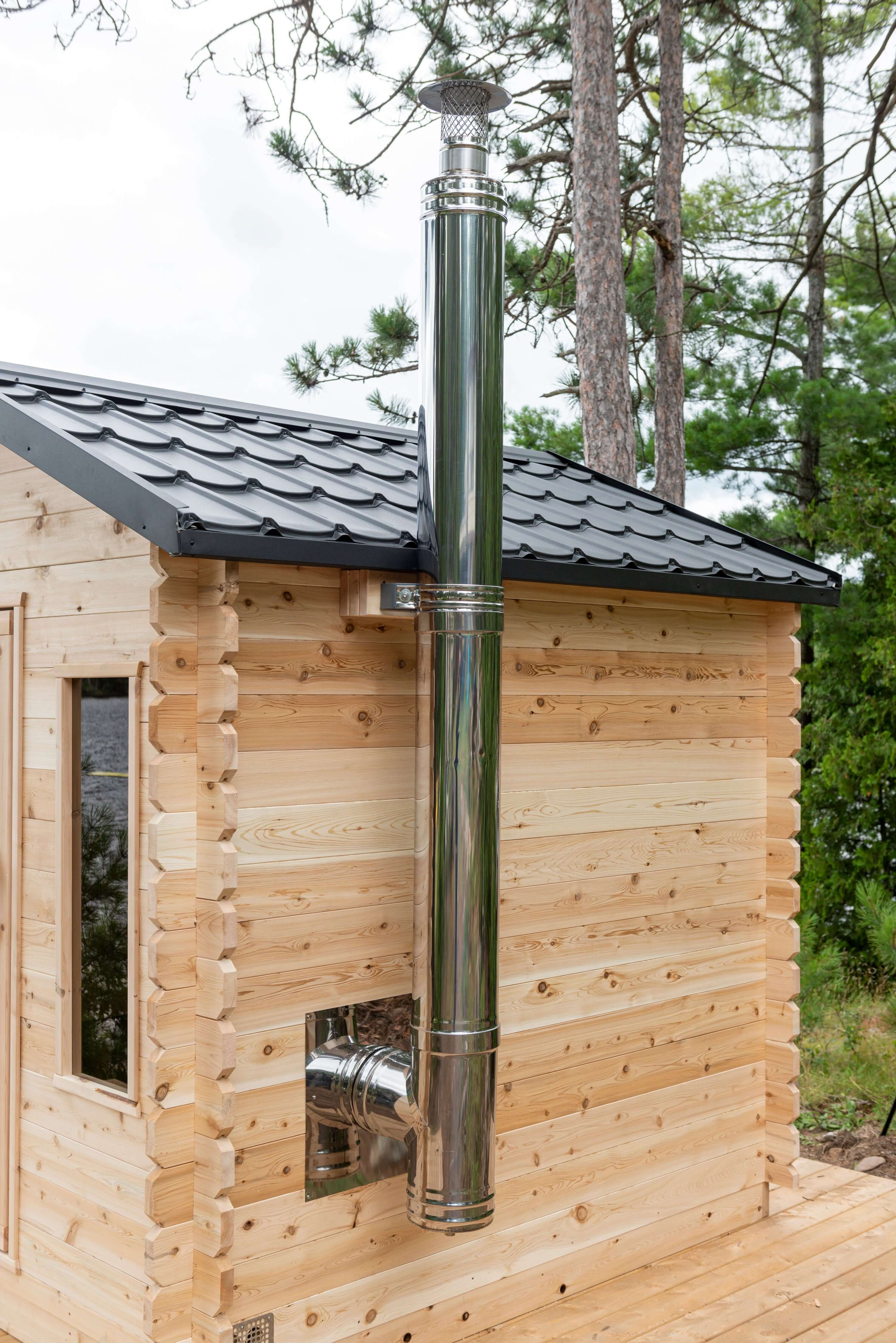 Dundalk LeisureCraft Sauna Dundalk CT Georgian 6 Person Outdoor Sauna CTC88W