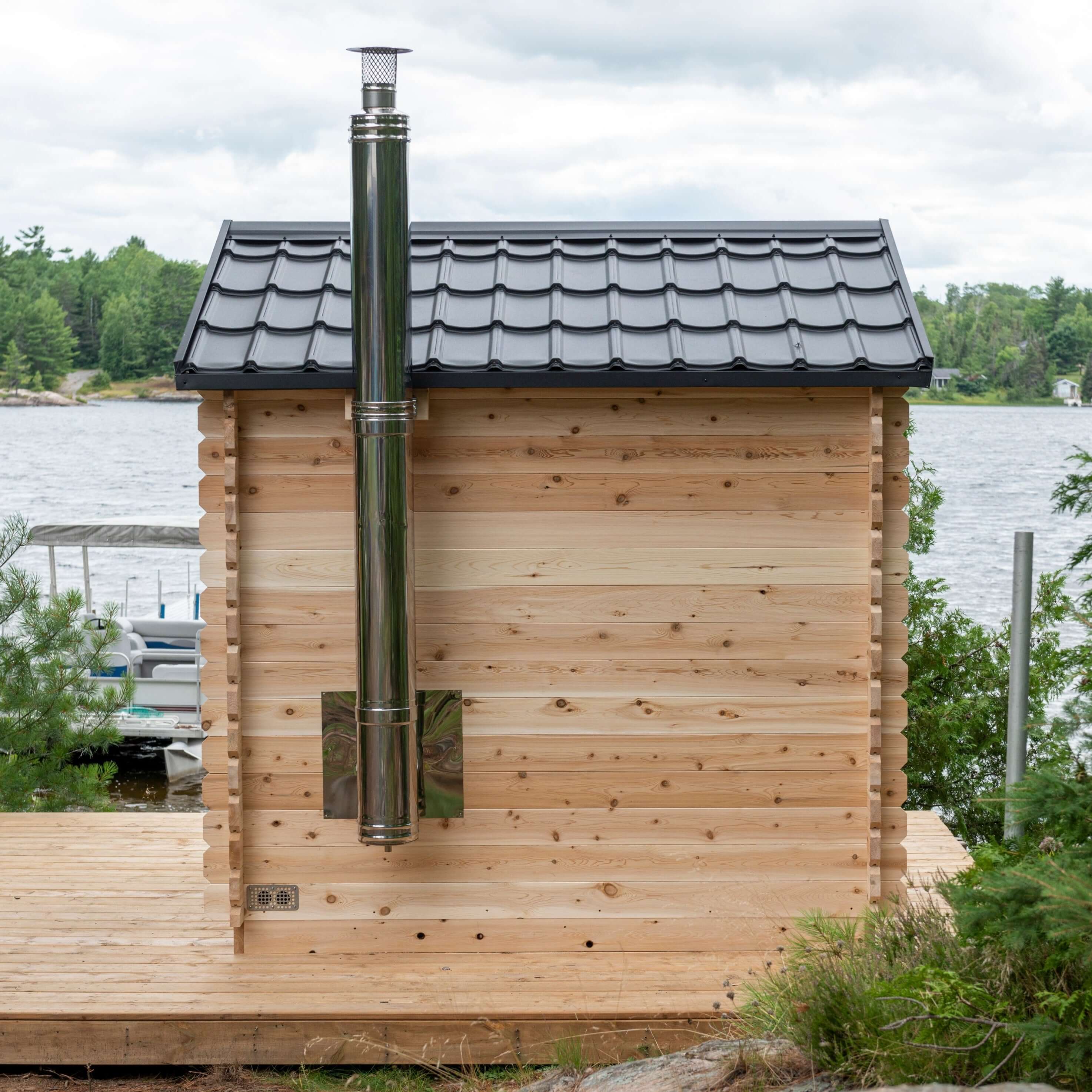 Dundalk LeisureCraft Sauna Dundalk CT Georgian 6 Person Outdoor Sauna CTC88W