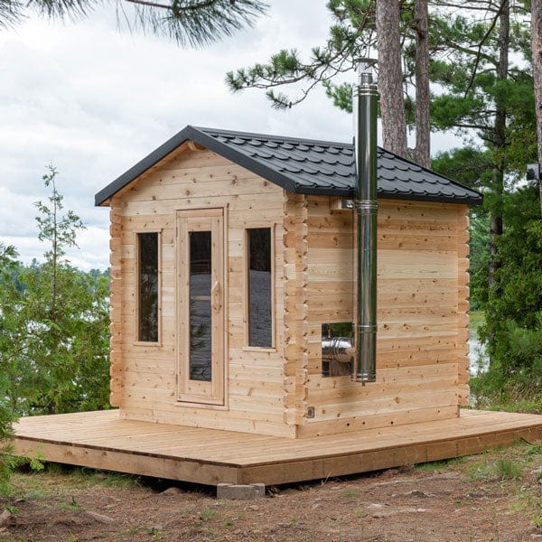 Dundalk LeisureCraft Sauna Dundalk CT Georgian 6 Person Outdoor Sauna CTC88W