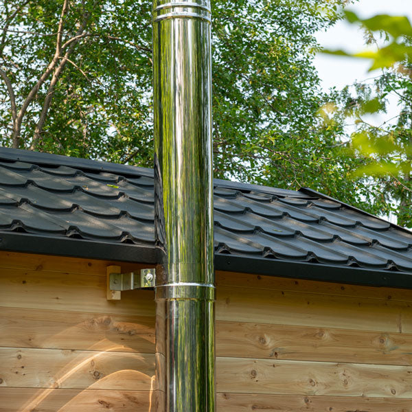 Dundalk LeisureCraft Sauna Dundalk CT Georgian 6 Person Outdoor Sauna with Changeroom