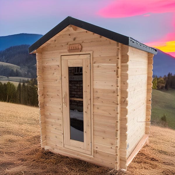 Dundalk LeisureCraft Sauna Dundalk CT Granby 3 Person Outdoor Sauna CTC66W