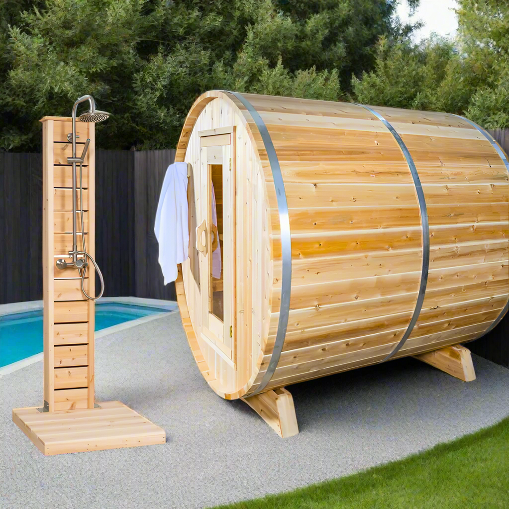 Dundalk LeisureCraft Sauna Dundalk CT Harmony 4 Person Barrel Sauna