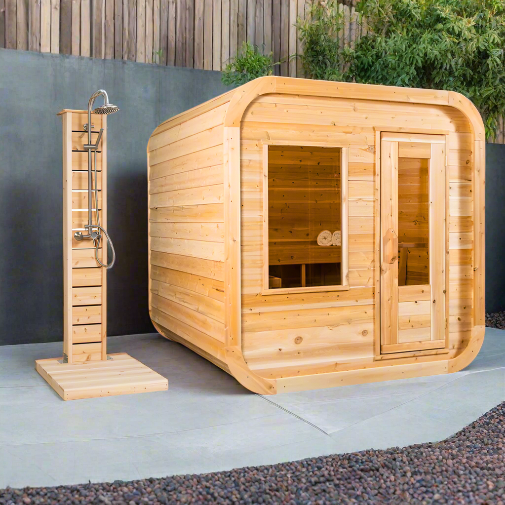 Dundalk LeisureCraft Sauna Dundalk CT Luna 4 Person Barrel Sauna