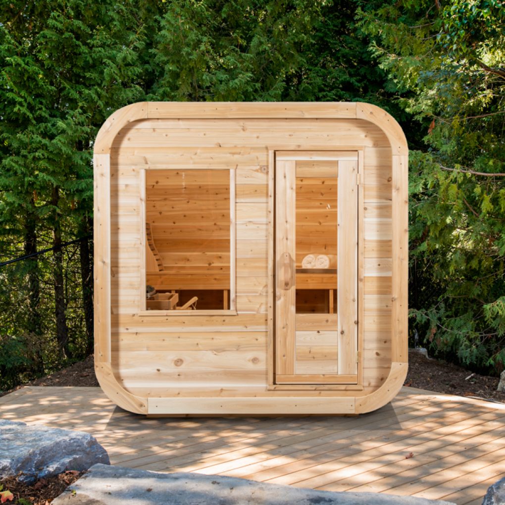 Dundalk LeisureCraft Sauna Dundalk CT Luna 4 Person Barrel Sauna