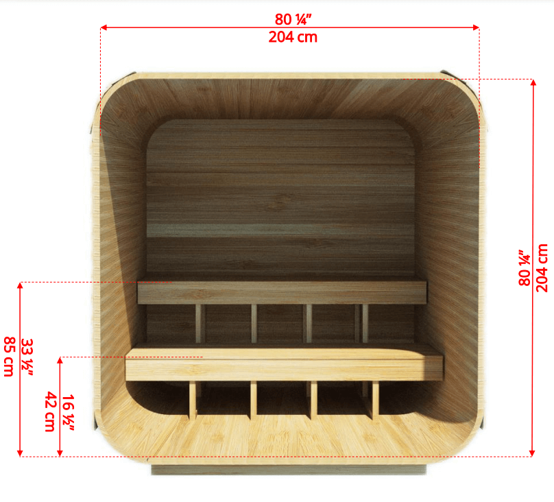 Dundalk LeisureCraft Sauna Dundalk CT Luna 4 Person Barrel Sauna
