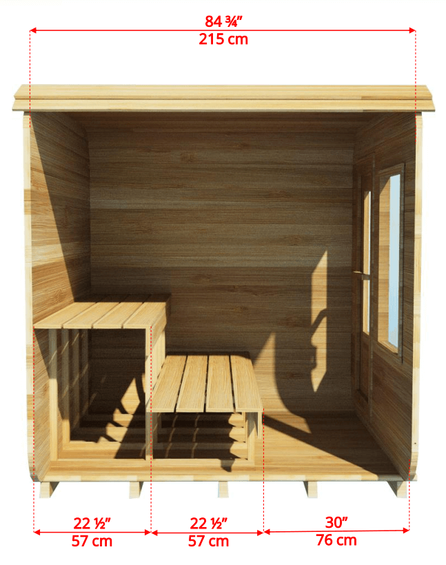 Dundalk LeisureCraft Sauna Dundalk CT Luna 4 Person Barrel Sauna