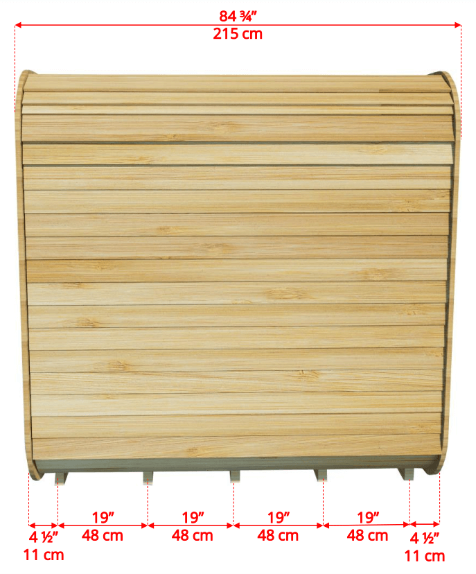 Dundalk LeisureCraft Sauna Dundalk CT Luna 4 Person Barrel Sauna