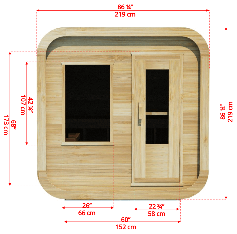 Dundalk LeisureCraft Sauna Dundalk CT Luna 4 Person Barrel Sauna