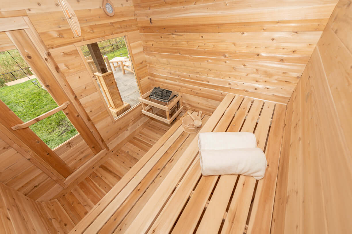 Dundalk LeisureCraft Sauna Dundalk CT Luna 4 Person Barrel Sauna