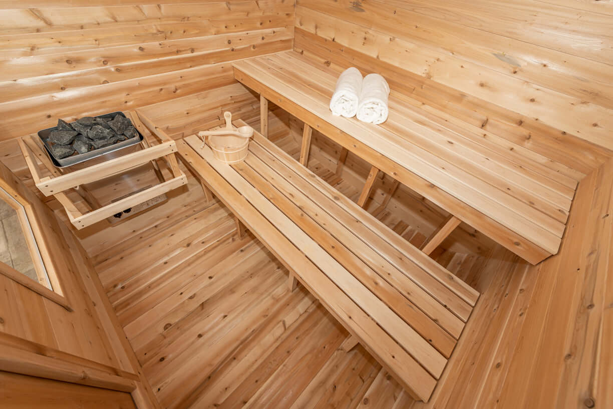 Dundalk LeisureCraft Sauna Dundalk CT Luna 4 Person Barrel Sauna