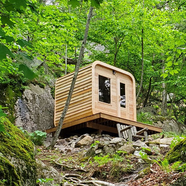 Dundalk LeisureCraft Sauna Dundalk CT Luna 4 Person Barrel Sauna