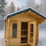 Dundalk LeisureCraft Sauna Dundalk CT Palmer 6-Person Cabin Outdoor Sauna CTC68
