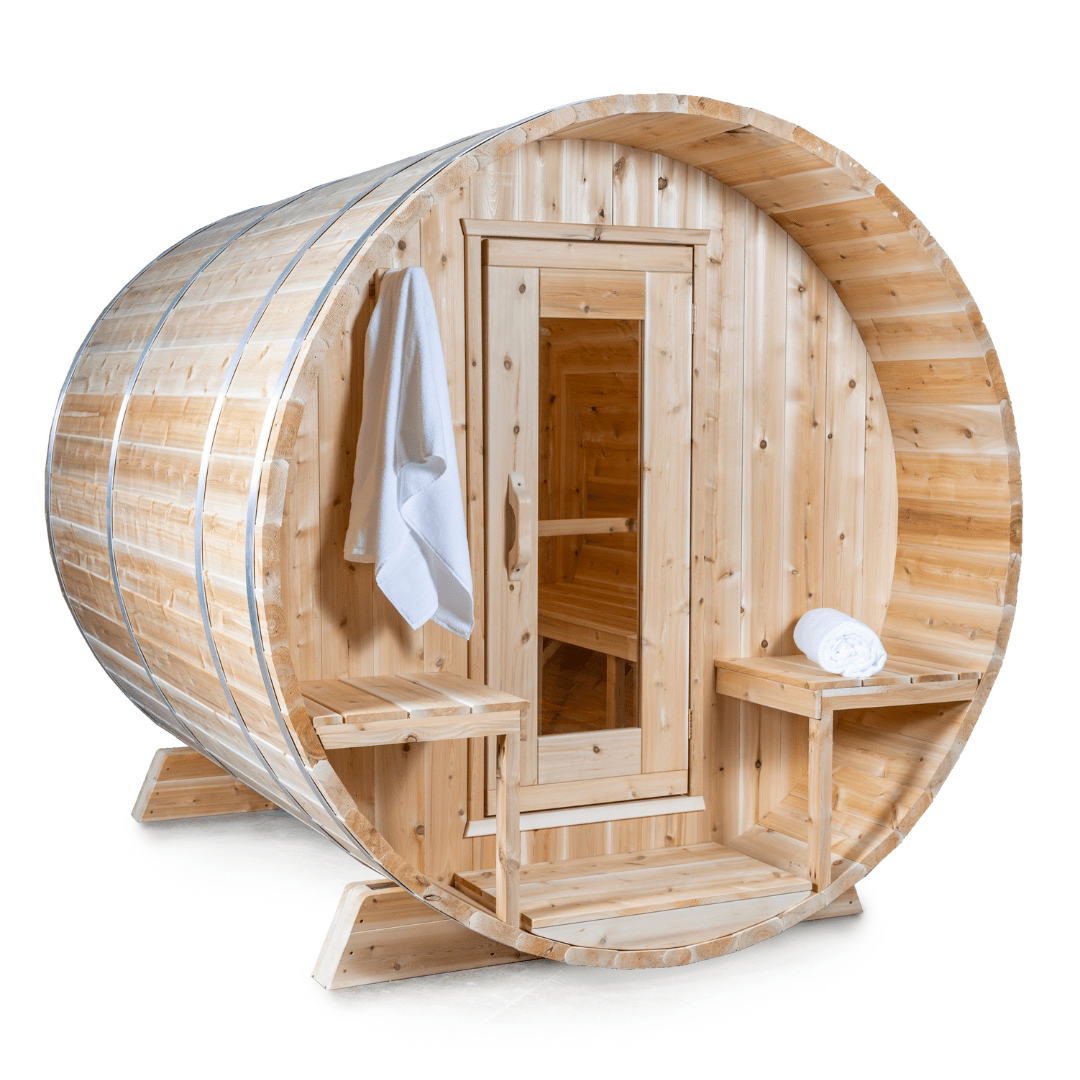 Dundalk LeisureCraft Sauna Dundalk CT Serenity 6 Person Barrel Sauna CTC2245W