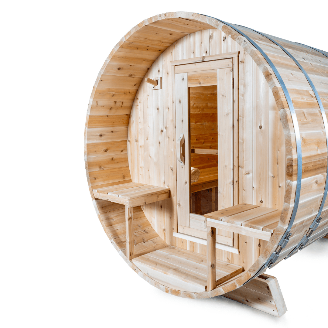Dundalk LeisureCraft Sauna Dundalk CT Serenity 6 Person Barrel Sauna CTC2245W