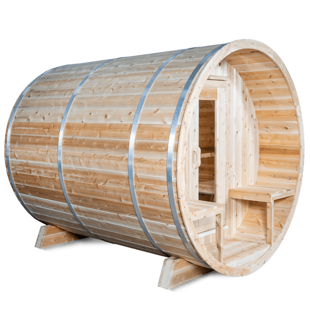 Dundalk LeisureCraft Sauna Dundalk CT Serenity 6 Person Barrel Sauna CTC2245W