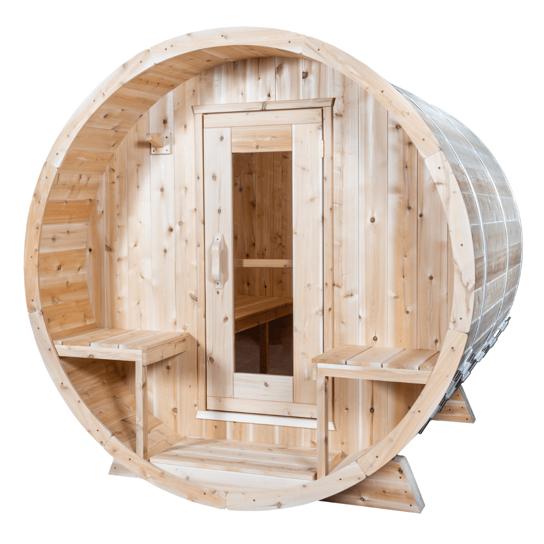 Dundalk LeisureCraft Sauna Dundalk CT Serenity 6 Person Barrel Sauna CTC2245W