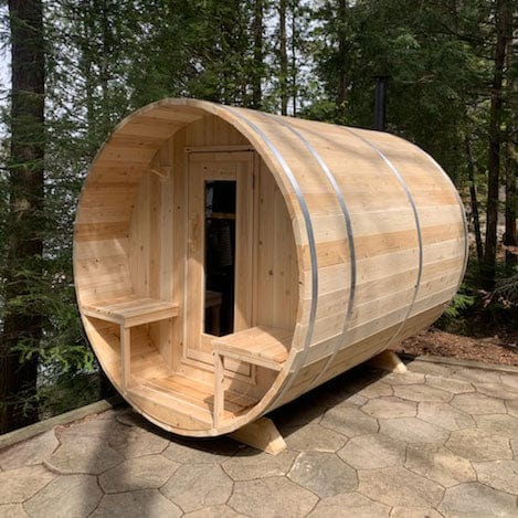 Dundalk LeisureCraft Sauna Dundalk CT Serenity 6 Person Barrel Sauna CTC2245W