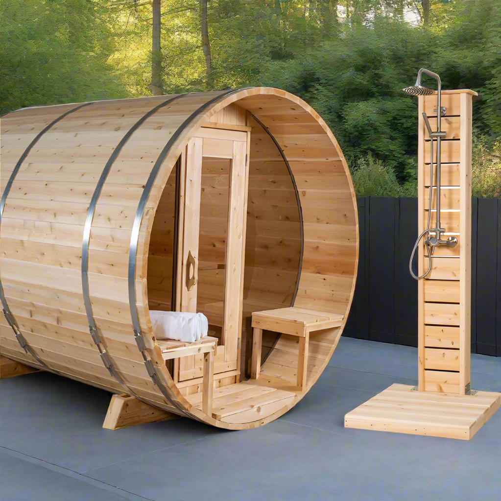Dundalk LeisureCraft Sauna Dundalk CT Tranquility 6 Person Barrel Sauna CTC2345